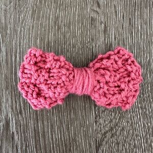 Handmade Rose Pink Hair Bow